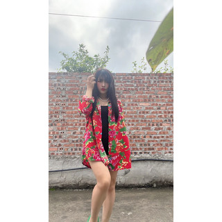 vải lụa con công cổ  điển
