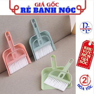 Bộ chổi và xẻng quét văn phòng - chổi quét bàn mini, chổi quét bàn phím, bộ ky chổi hốt rác ,quét bàn thờ để bàn nhỏ gọn