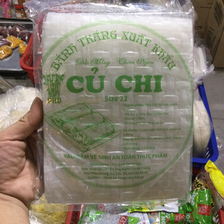 Bánh tráng vuông không nhúng nước 30 lá mỏng dễ cuốn, không bị bể