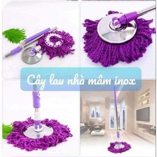 Cây lau nhà 360 độ thái lan g7 kèm bông lau nhà, cây lau nhà thông minh bông tròn đa năng dễ thay