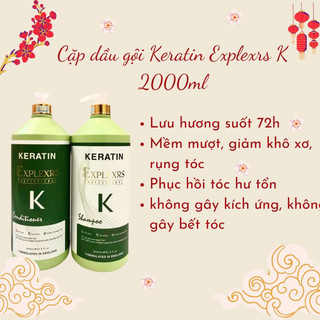 (2000ml)Dầu Gội Xả  Phục hồi tóc hư tổn hương thơm nước hoa chống rụng tóc mềm mượt
