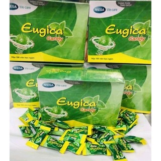 Eugica candy mega _ Viên ngậm giảm ho, dau họng, tan đờm