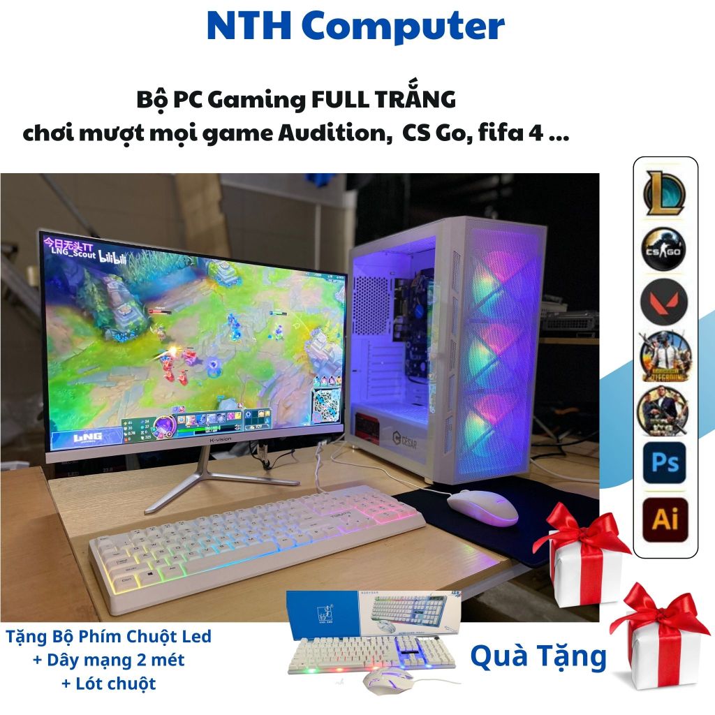 Bộ máy tính i5 i7 Siêu nhanh chơi game Liên Minh, Fifa, Đột Kích ,Free Fire ,Truy Kích, Audition máy MỚI 100% - BH 2 năm | BigBuy360 - bigbuy360.vn