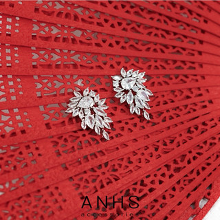 Bông tai bạc 925 kami| anhs accessories