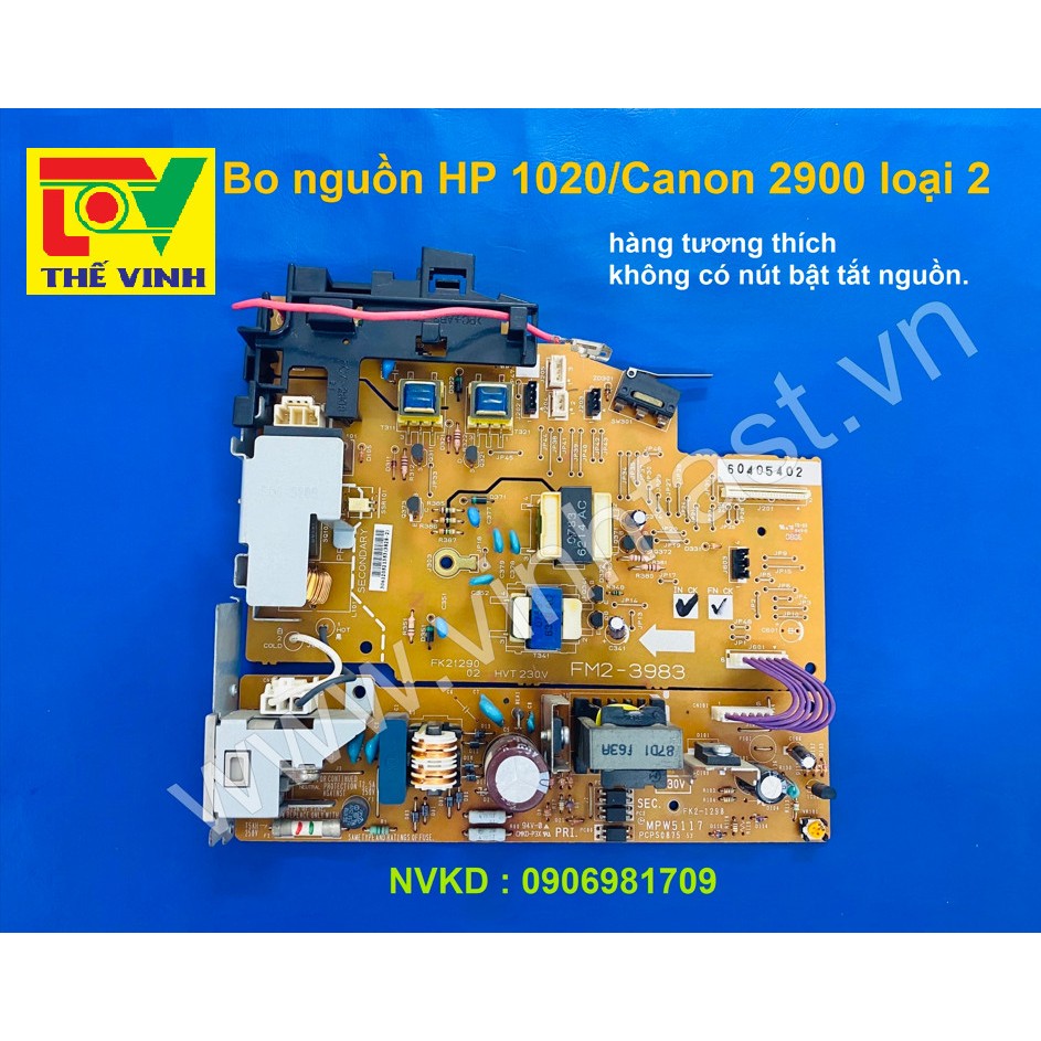 Bo nguồn Canon 2900 / HP 1020 hàng tương thích loại 2