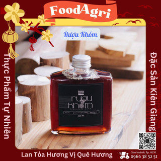 Rượu Khóm FoodAgriVN Set Quà Tết 250ml Sang Trọng Chiết Xuất Từ Thơm Dứa Với Công Thức Riêng Dùng Tiếp Khách, Đoàn Viên.