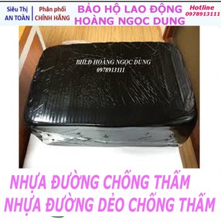 Nhựa đường dẻo chống thấm công trình, nhựa đường chống thấm hộp 10kg.