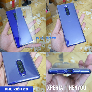 [Sony Xperia 1] Ốp lưng silicon dẻo trong cao cấp Henyou
