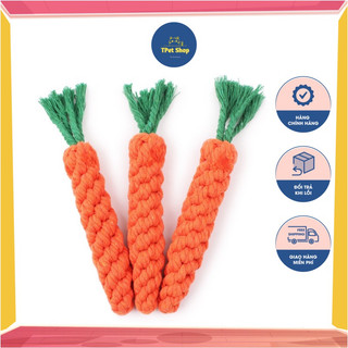 Đồ chơi dây thừng hình cà rốt cho chó mèo | tpet shop