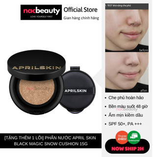 Phấn Nước April Skin Black Magic Snow Cushion 15g (Galaxy Edition) - Aprilskin - NAC BEAUTY