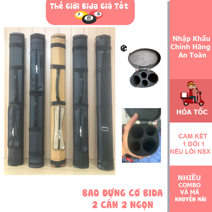 Bao Đựng Cơ Bida 2x2 | Bao Đựng 2 Cán 2 Ngọn