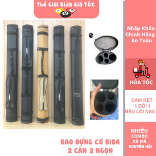 Bao đựng cơ bida 2x2 | bao đựng 2 cán 2 ngọn