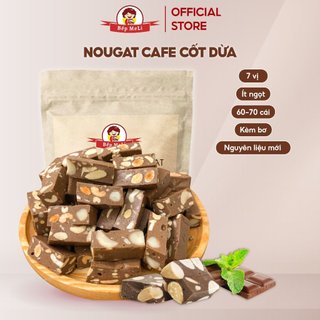 Set làm kẹo nougat cafe cốt dừa đầy đủ bơ + túi gói + giấy gạo thơm ngon hảo hạng - bếp meli