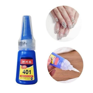 Keo dán 401 loại 1 siêu bền làm móng- Keo 401 gắn charm đá dán móng làm đẹp móng
