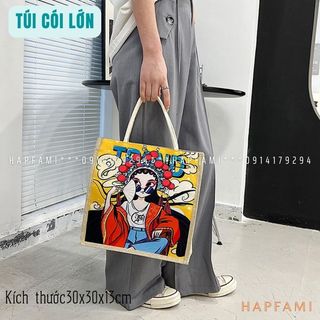 Túi xách nữ túi cói đi biển đi chơi, túi cói lớn thời trang tiên lợi đi làm, đi học phù hợp nhiều bối cảnh-hapfami