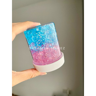 SLIME HẠT FISHBOWL HAI MÀU XANH HỒNG