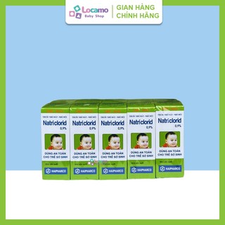 Nước muối sinh lý cho trẻ sơ sinh Nước muối nhỏ mắt mũi Natriclorid 0,9%