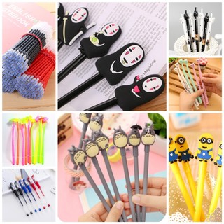 Bút Gel Nước Vô diện Totoro Doraemon Bút Mực Đen