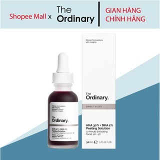  Serum tẩy da chết The Ordinary AHA 30% + BHA 2% Peeling Solution 30ml của Canada USA 
