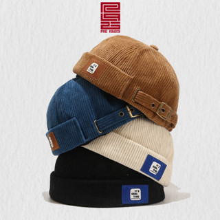 Mũ miki Re1925 Studio - nón thủy thủ tròn vải nhung gân tăm không vành nam nữ unisex MK04