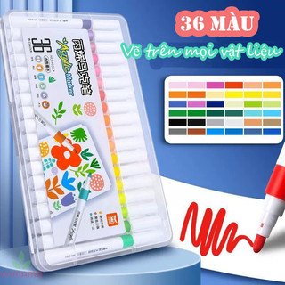 [Tặng túi mù, 36 màu ] Bộ bút Acrylic tô vẽ được trên mọi vật liệu