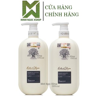 Dầu gội xả phục hồi, chống rụng tóc Biotin Collagen Voudioty trắng 500ML phiên bản 2024