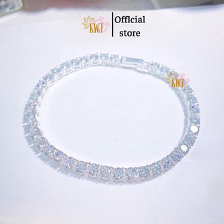  Lắc tay Full đá khoá bật Vòng tay Full cao cấp,shop bạc xinh KWJ 