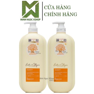 Dầu gội xả siêu mượt, kích mọc tóc Biotin Collagen Voudioty vàng 1000ML phiên bản 2024