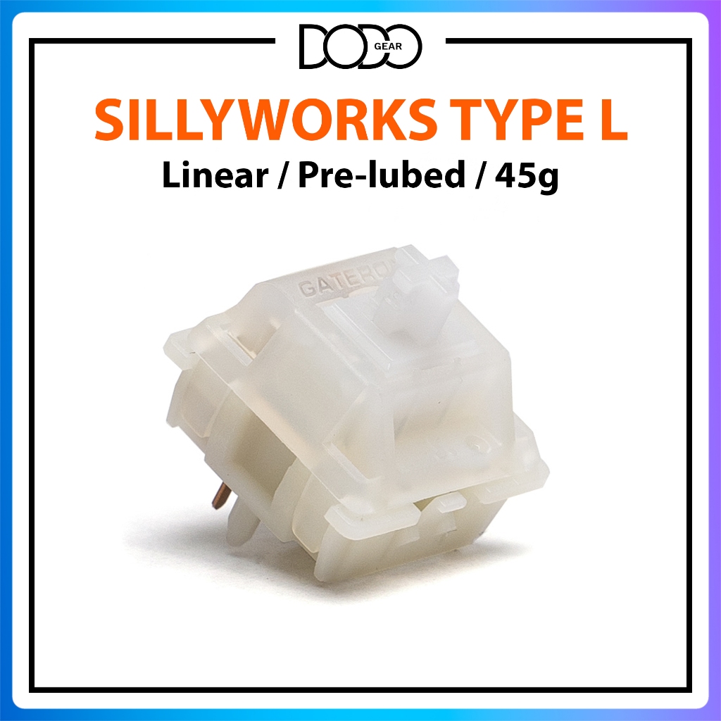 Switch Sillyworks Gateron SLAY 5 PIN Linear Tactile công tắc bàn phím Switch Sillyworks SLAY DoDo Gear