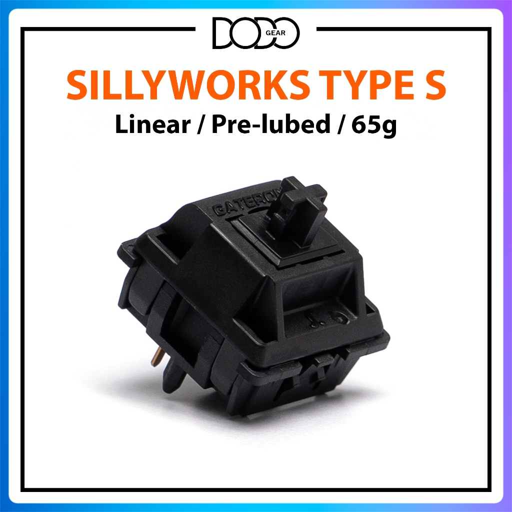 Switch Sillyworks Gateron SLAY 5 PIN Linear Tactile công tắc bàn phím Switch Sillyworks SLAY DoDo Gear