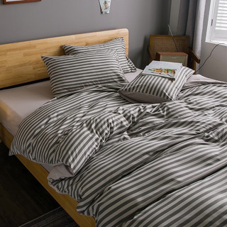 SET VỎ CHĂN GA GỐI CHẤT COTTON TICI. mẫu kẻ tổng hợp