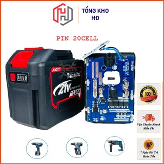 Pin Đóng Makita 20cell 15cell Dung Lượng Cao, Chân Pin Phổ Thông Dùng Cho Máy Khoan, Siết Bulong, Khoan Bê Tông, Máy Mài