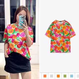 Áo thun hoạ tiết Zara size S | Zara Spain