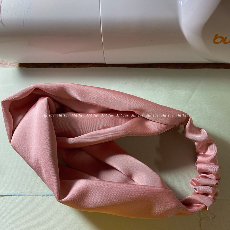 Băng đô Turban vải Lụa Mít Tây thắt nhiều kiểu xinh xắn Headband Handmade