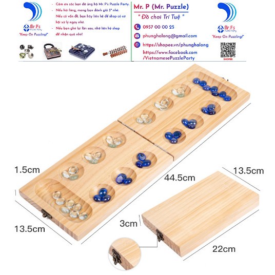 Đồ chơi trí tuệ_Thử thách trí não_ Ô Ăn Quan (Mancala) _ Thi đấu _Hack não & Xoắn não_IQ Toys_Giải đố