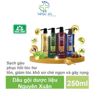 Dầu gội nguyên xuân dầu gội đầu thảo dược dầu xả kích thích mọc tóc ngăn rụng tóc dầu dưỡng tóc Chai 250ml