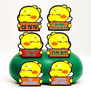 Tem dán ngộ nghĩnh, sticker, icon, decal combo 30k/ 6 tem