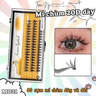 Mi chùm tự nối dày 20d m021 dày dài nổi bật mi chùm tự nối tại nhà size 8/9/10/11/12/13/14/15mm tranny_lensconta