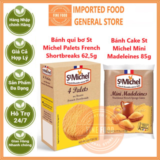 Bánh qui bơ St Michel Palets French Shortbreaks 62,5g, Mini Madeleines 85g
