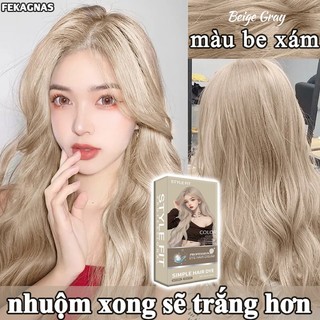  Mua về nhuộm ngay Thuốc Nhuộm Tóc Màu NÂU SỮA,chenglovehairs,Chiết xuất thực vật không gây hại cho tóc 