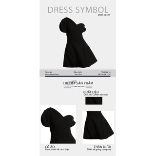 [Moda de Lita] Đầm lệch vai Coco Black Dress