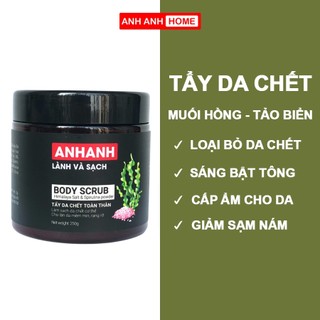 Muối Tẩy Tế Bào Chết ANHANH Body Scrub - Muối hồng Himalaya và tảo biển làm sạch, Dưỡng Trắng Da