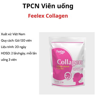 Viên uống VTM Feelex Collagen giúp làm đẹp da, chống lão hóa gói 120 viên