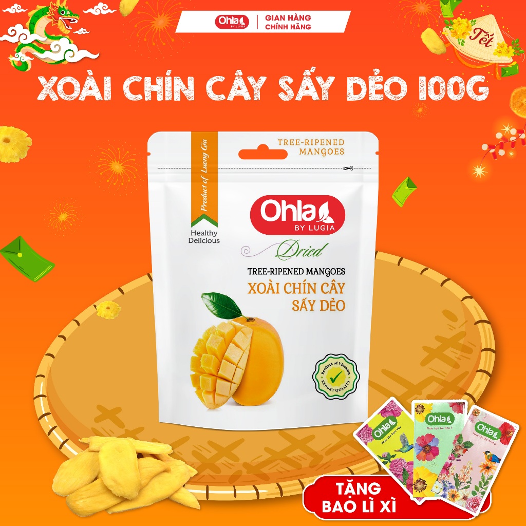 Xoài chín cây sấy dẻo Ohla 100g