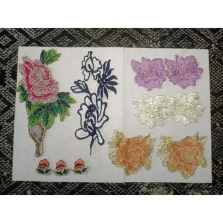 Set Hoa thêu trang trí Áo sơ mi/Đầm/Áo dài (Như hình)