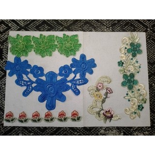 Set Hoa thêu trang trí Áo sơ mi/Đầm/Áo dài (Như hình)