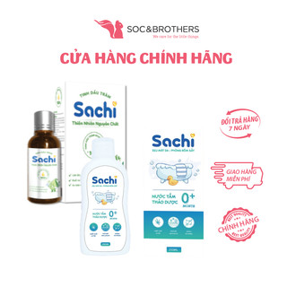 Nước tắm thảo dược / dầu tràm Sachi O+ 250ml