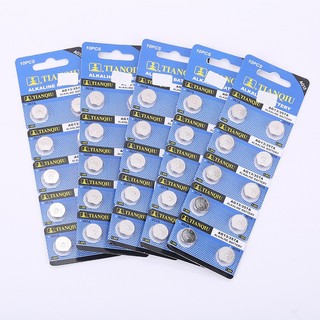 1 vỉ 10 viên pin cúc áo 1.5v lr44 ag13 cx44 sr44 357a a76 alkaline