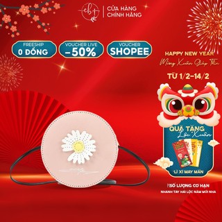 [Sẵn Hàng & Video HD] Túi Đeo Chéo Nữ Tự Đan, Set Nguyên Liệu Làm Túi Handmade Họa Tiết Hoa Cúc Hot Trend - EB45