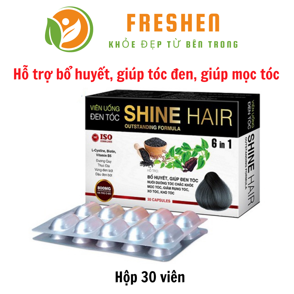 VIÊN UỐNG ĐEN TÓC, KÍCH THÍCH MỌC TÓC SHINE HAIR